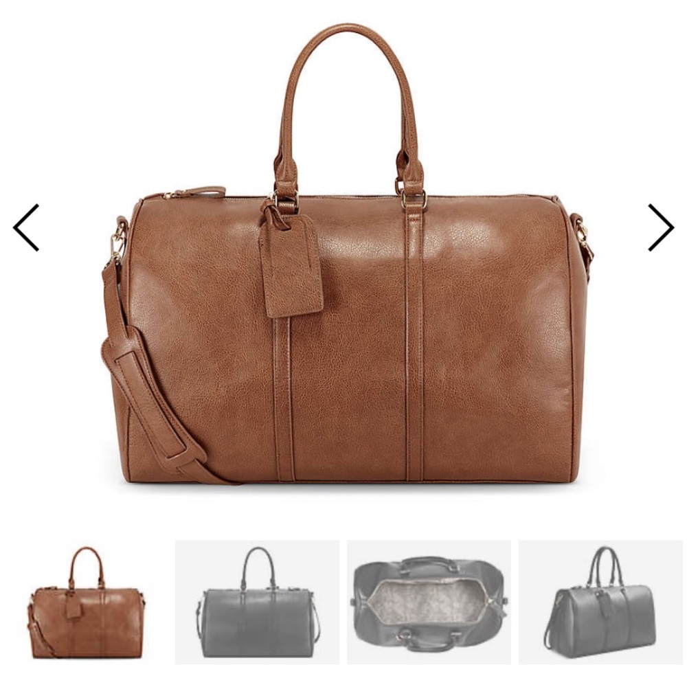 Sole Society Vegan Leather Weekender Bag